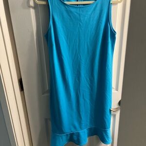 Lands end Sleeveless Blue Dress 8